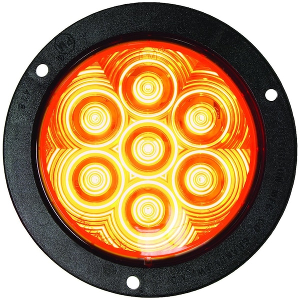 Peterson Led Turn Signal, Front & Rear, Round, Amp, Flange-Mount 4, 7 Diodes 818A-7 - main
